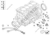 Engine block mounting parts Engine 3 Series bmw-cars 2004 320i 41154